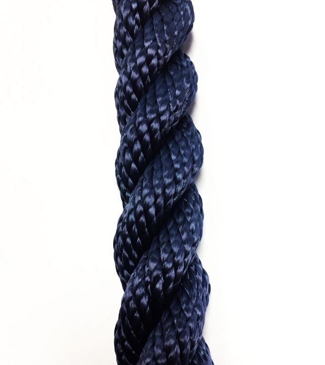 PPV lano stáčané- 28 mm /modré